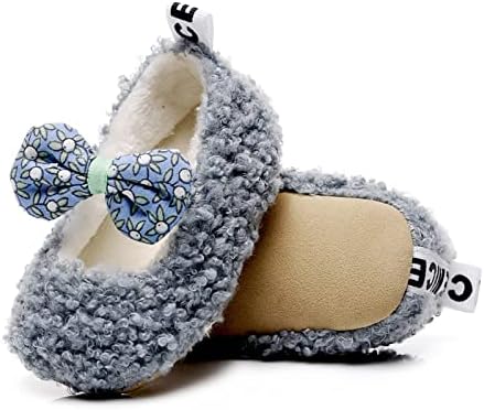 RVROVIC/Уютни Флисовые Обувки за Малките Момчета и Момичета с Неплъзгащи Подметки, Топли Зимни Чорапи, Чехли