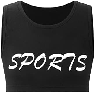 TTAO/ Летен Спортен Костюм За Момичета, Спортни Облекла от 2 теми, Скъсяване на Върховете на Бретелях с Гамаши, Спортен