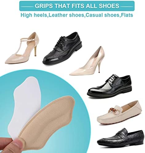 6 Двойки Пета накладки за твърде големи обувки, Самозалепващи пета ръкохватки за подобряване на засаждане на обувки и