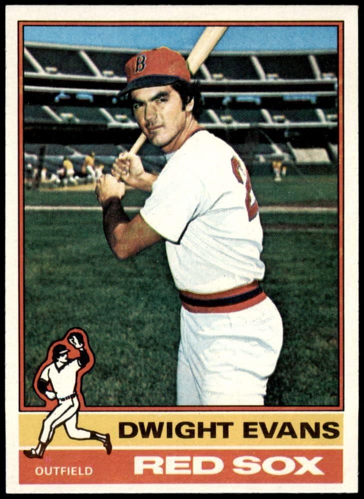 1976 Топпс 575 Дуайт Еванс Бостън Ред Сокс (бейзболна картичка) NM/MT Red Sox