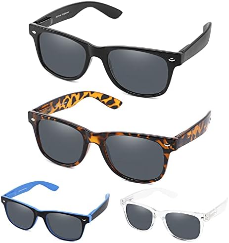DILLY VISION 4 Опаковки Бифокальных Слънчеви очила за четене за Мъже И Жени, Класически Улични Слънчеви Очила