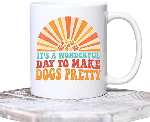Чаша за грижа за кучетата DST Apparel Co, Днес е Прекрасен ден, за да Готвят Кучета Красива Кафеена чаша За Служебното