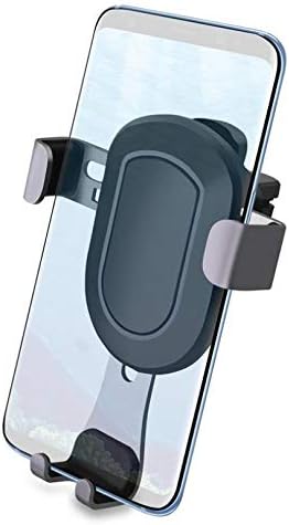 Определяне на отдушник за кола Easy Gravity с автоматично заключване, стойка за телефон, Лека поставка [Черен] за Samsung