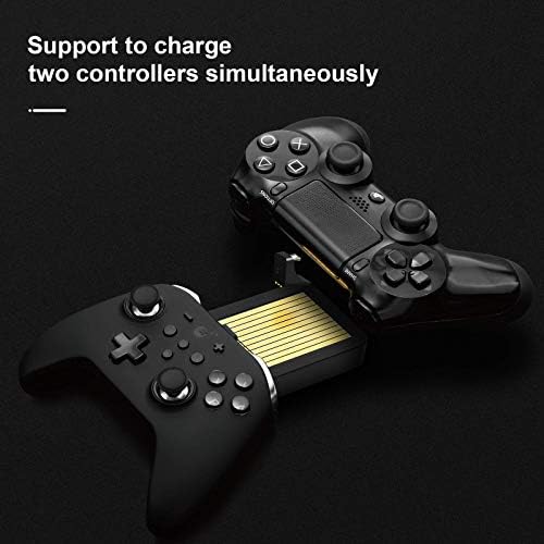 Зарядно устройство за контролер GuliKit PS4, Док-станция за зареждане на контролера за DualShock 4, за зарядно устройство
