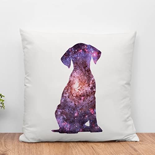 Звездното Небе Куче Далмация мека мебел Възглавница, Акварел Galaxy Куче Кученце Калъфки Паметни Възглавници за Домашни Любимци