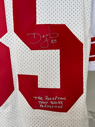Дейвид Тайри с автограф и подпис джърси NFL Ню Йорк Джайентс JSA COA