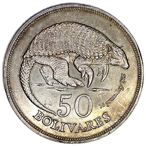 1975 VE Venezuela Y 47 Опазване на фауната Боен Silver 50 Боливаров За необращенном