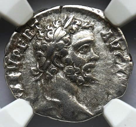 ТОВА 193-211 години, крумовград, Древен Императорски Рим Император Септимий Север Античната римска Сребърна монета