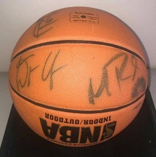 Баскетболен отбор Дуэйна Уейд Маями Хийт Подписа Автентични Баскетболни топки Хаслема Чалмърс +++ - Баскетболни