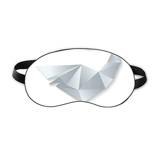 Абстрактен Геометричен Пачи Оригами Модел Sleep Eye Shield Мека Нощна Превръзка На Очите Сянка На Кутията