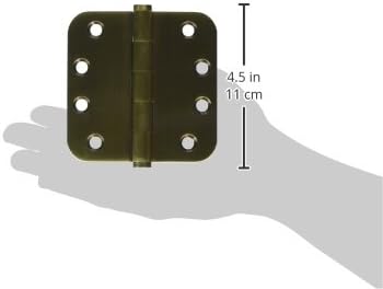 Панта Deltana DSB4R55 от плътен месинг радиус 4 x 4 x 5/8 инча