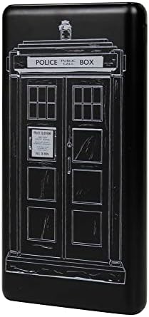 Зарядно устройство за телефон FAMETEK Doctor Who | Тънък джоб захранване капацитет 10000 ма в дизайна на Tardis, 2 USB