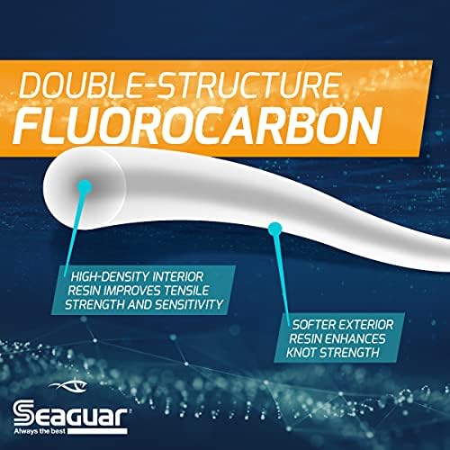 Seaguar Fluoro Premier 50-Ярдовый фторуглеродный лидер (50 паунда), прозрачен