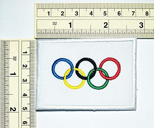 Нашивка Umama Комплект от 3 Знамена на Олимпийските Игри, Нашивка национален Флаг, Емблема, Железни Ивици за Детски
