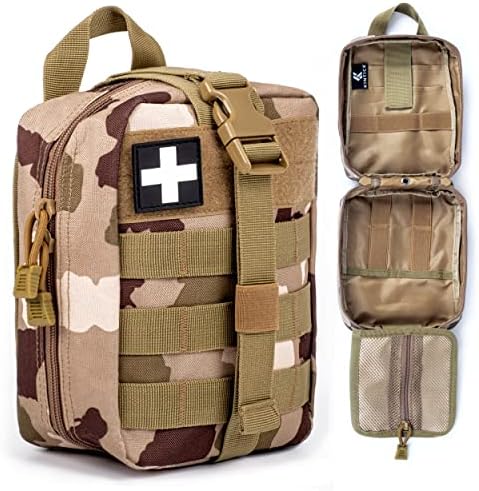Чанта за оказване на първа помощ KINTICK – Медицинска чанта Molle – Чанта IFAK – Чанта Molle EMT Rip Away –