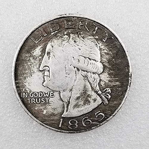 Старинни Занаяти 1865 Американски Възпоменателна Монета От Стария Сребърен долар 0045