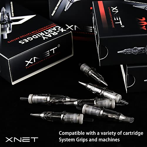 Xnet X-RAY 12 Стандартни Касети с мастило за Татуировки 14RS 20 бр. за Еднократна употреба 0,35 mm 14 Кръг Шейдерных