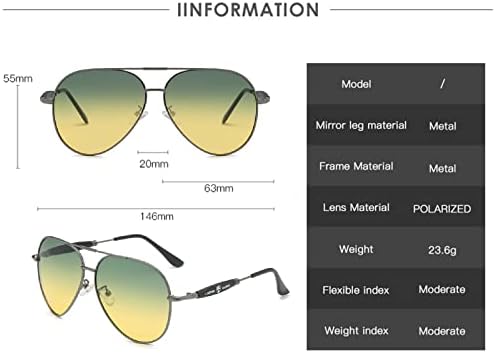 WIRUN Очила за Нощно Виждане, Антибликовые Поляризирани Спортни UV400 Жълти Слънчеви Очила за Защита от Дъжд, за Мъже,