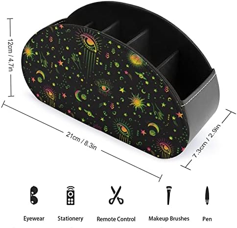 Космическа Галактика в Съзвездието Притежателите на Дистанционно Управление От Изкуствена Кожа Caddy Органайзер За