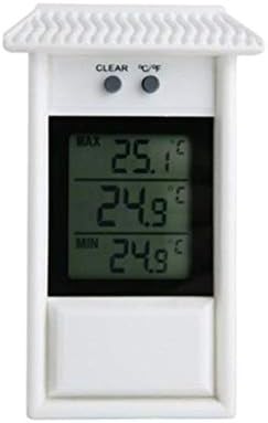 SDFGH Водоустойчив Дигитален Външен Термометър, Влагомер за Измерване влажността на температурата на Хладилника (Цвят: бял)