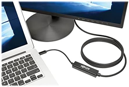 Трип Lite Кабел-USB адаптер C VGA Конвертор 1080p M / M, съвместим с Thunderbolt 3, USB Type C VGA, USB-C, USB