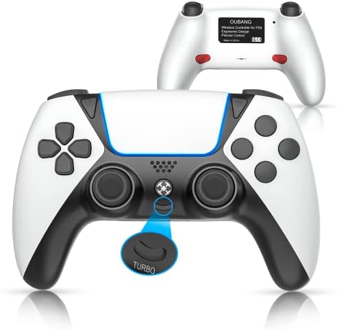 Безжичен контролер контролера на PS4, BELOPERA Ymir подходящ за Playstation 4 с турбо/превключване на Задните