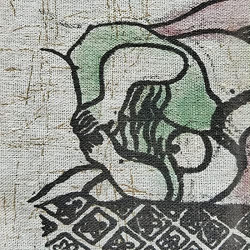 Китайски Батик Народно Племенно Изкуство Живопис 8,5x9,4 , с монтиран на стената Начало Декор 551