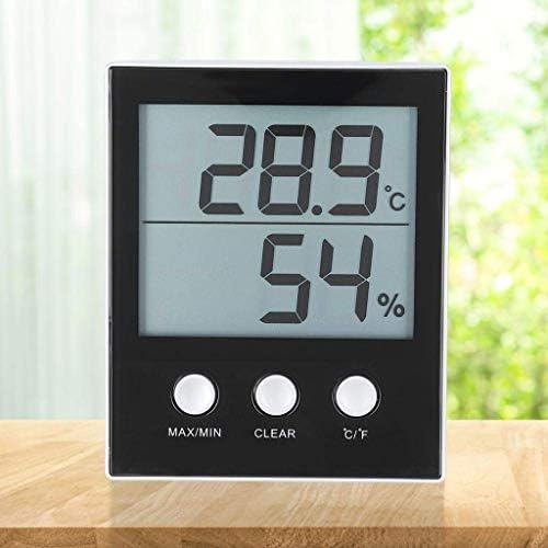 UXZDX CUJUX Дигитален Влагомер-Термометър, Измерване на температура и Влажност с LCD екран, Ключ ℃ и ℉ за Дома,