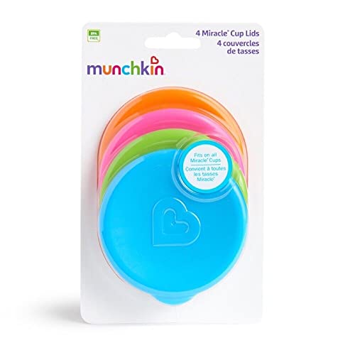 Капачки за чаши Munchkin® Miracle® 360, 4 бр., Розови / Сини / Зелени / Лилави