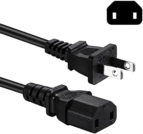 2-Пинов захранващ кабел ac адаптер, Съвместим със Sony PS4 Pro, блок захранване за Xbox One/Xbox 360 Slim/360 E, Подмяна