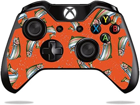 Кожата MightySkins, съвместим с контролера на Microsoft Xbox One или One S - Trout Колаж | Защитен, здрав и уникален винил
