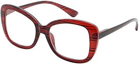 Луксозни очила за четене Eyekepper за Жените за четене в големи размери - Черно +1.50