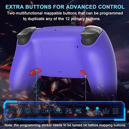 Безжичен контролер BELOPERA за PS4, Контролер Ymir fit Playstation 4 с турбо/превключване на Задните механизми/Подобрени
