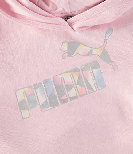 Hoody-Пуловер с логото на PUMA за момичета отвътре № 1