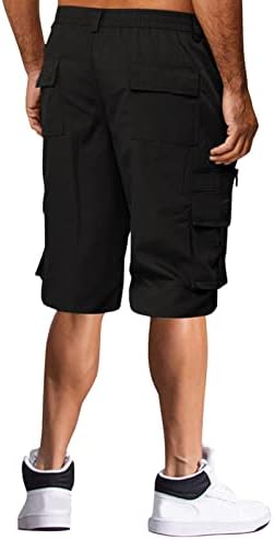 BEUU Мъжки Ежедневни Панталони с 5 Инчов(а) А) Вътрешен шев, Плоски Предните къси Панталони-Карго, Летни Шорти За Бягане, плътно