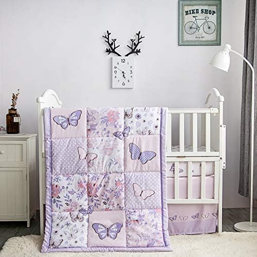 La Premura Комплект спално бельо за детска стая легла с пеперуда за момичета – Пеперуда, Стандартен Комплект спално
