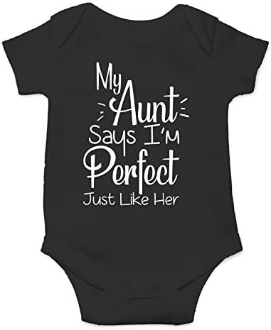 Леля ми казва, че съм Идеална, Точно както Тя - Забавен сладък гащеризон за бебета, Пълноценно детско Боди