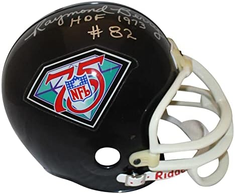 Джино Маркети и Реймънд Бери са Подписали Индивидуален Каска на 75-годишнината на JSA 35282 - Каски NFL с Автограф