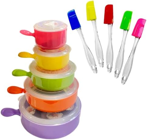 Купата и ножовете за микровълнова печка Evelots Комплект от 15 теми Пластмасови чаши, вентилиран капак, мини-ламели