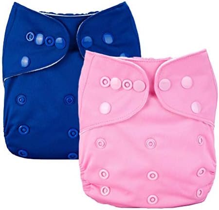 DOITOOL 2 елемента Водоустойчив TPU Детска Пелена Плътен Цвят Памперси Панталони Дишащи Памперси Панталони за Детето Носят