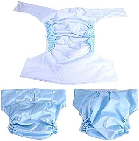 Тъканни Памперси за възрастни, Миещи Регулируеми Многократна употреба Панталони за грижа за Възрастни, с 2 елемента