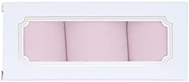 Шифоновая Лентата Коприна с Ресни ръчно изработени Розови Издържат Лента 1,5 x 7Yd за Сватбени Покани, Букети