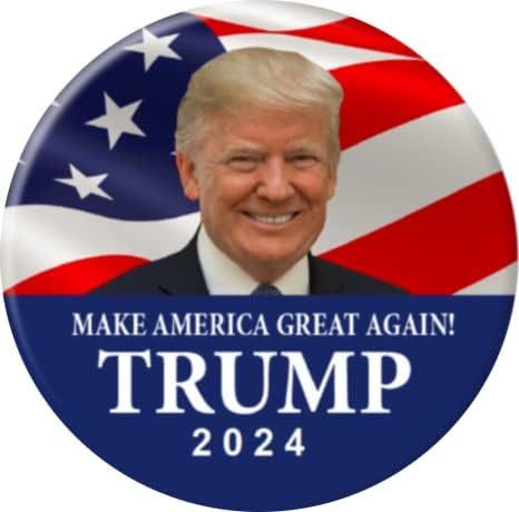 PresidentialElection.com Тръмп 2024 – Спаси Америка Комплект от 8 бутона – 2,25 инчови болтове
