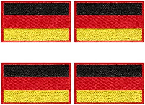 4 бр. Ленти с флага на Германия, на Бродирани нарукавная обогатяване с плетене на една кука и линия, флаг, Тактически Ленти