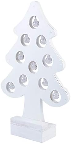 jojofuny Център Разнообразни Коледен Декор Цветен Орнамент Украса на Масата Декоративно Празнично Дърво за Работния Плот Домашна