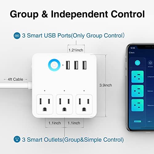 Захранване GHome Smart Plug, Мини-умен с щепсел, който е Съвместим с Алекса, Echo и Google Home, ЧЕРЕН + БЯЛ