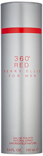 Perry Ellis 360 Red за мъже, 3,4 течни унции EDT, сив