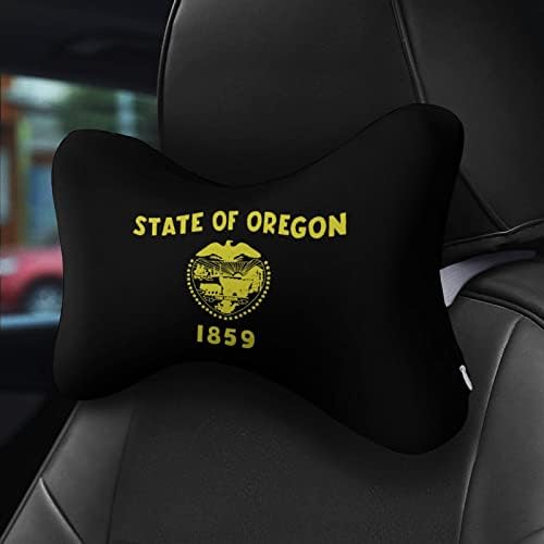 Флаг на щата Орегон Автомобилната въздушна Възглавница За Шията Мека Облегалка на Автомобила Възглавницата За Релакс