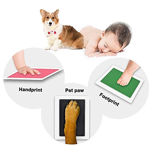 Комплект за отпечатъци от детски следи WEWESGAO, 2 опаковки, определени за пръстови големи кучешки Лапи, Чист Сензорен Мастило
