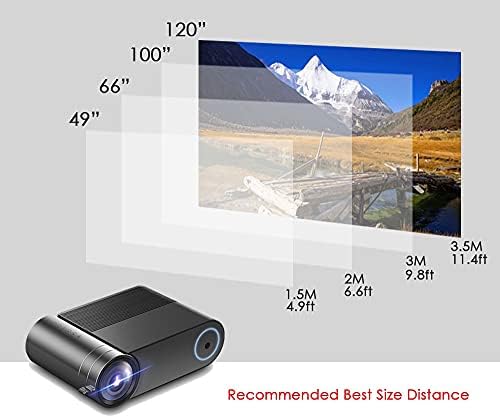 CXDTBH Пълен Проектор 3800 Лумена, Видео Проектор за Домашно Кино Proyector VGA USB AV с Подарък